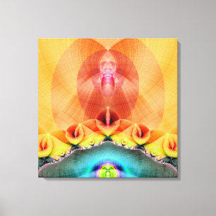 Illuminous wickelte Leinwand-Druck ein Leinwanddruck