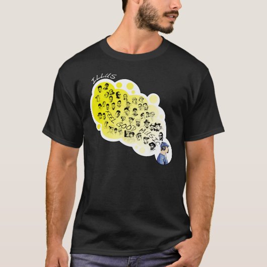 ILLUS: Gefühl-guter Musik-T - Shirt (Vorderseite)