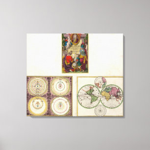 Illus Title Page Solar System, Charte vom Globo Leinwanddruck