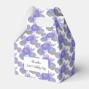 illusima Aquarell Lila Blumen Rosen Sweet 16 Geschenkschachtel