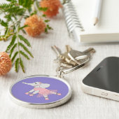 illusima Ballerina Elephant Light Lila Schlüsselanhänger (Seite)