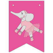 illusima Ballerina Elephant Rainbow Bunting Flags Wimpelkette (Erste Fahne)