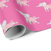 illusima Ballerina Elephant Wrapping Paper Geschenkpapier (Rolleneckpunkt)