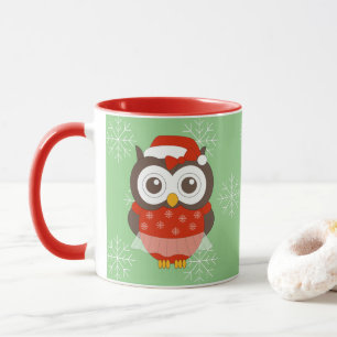 illusima Ballerina Eule Weihnachten Schneeflocken  Tasse