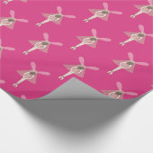 illusima Ballerina Fairy Pink Wrapping Paper Geschenkpapier (Ecke)