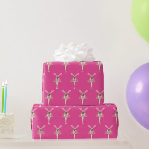 illusima Ballerina Fee Pink Geschenkpapier