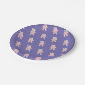 illusima Ballerina Hippo Lila Pappteller (Schrägansicht)