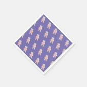 illusima Ballerina Hippo Lila Serviette (Ecke)