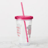 illusima Ballerina Hippo mit Text Acryltrinkbecher (Links)