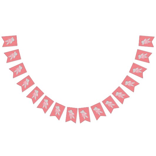 illusima Ballerina Hippo Peach Wimpelkette (Alle)