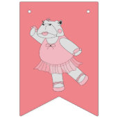 illusima Ballerina Hippo Peach Wimpelkette (Dritte Fahne)