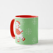 illusima Ballerina Hippo Weihnachten Schneeflocken Tasse (Vorderseite Links)