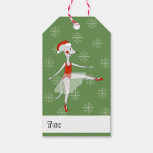 illusima Ballerina Maus Weihnachten Schneeflocken Geschenkanhänger