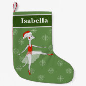 illusima Ballerina Maus Weihnachten Schneeflocken Kleiner Weihnachtsstrumpf (Vorderseite)