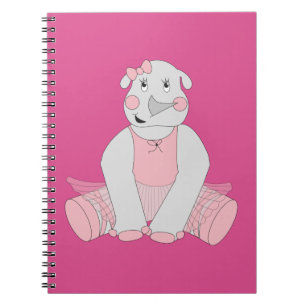 illusima Ballerina Nashorn Notizblock