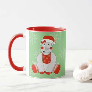 illusima Ballerina Nashorn Weihnachten Schneeflock Tasse