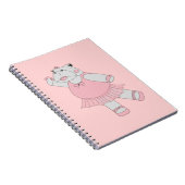 illusima Ballerina Nilpferd Hellrosa Notizblock (Rechte Seite)