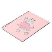illusima Ballerina Nilpferd Hellrosa Notizblock (Linke Seite)