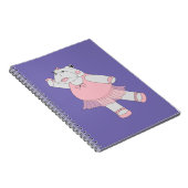 illusima Ballerina Nilpferd Lila Notizblock (Rechte Seite)