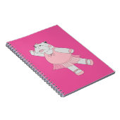 illusima Ballerina Nilpferd Rosa Notizblock (Rechte Seite)