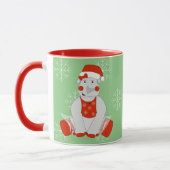 illusima Ballerina Rhino Weihnachtsschneeflocken Tasse (Links)