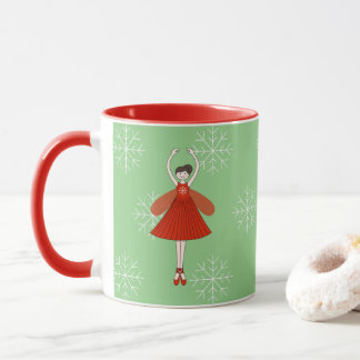 illusima Ballerina Weihnachten Schneeflocken Tasse