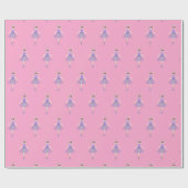 Illusima Ballet Fairy Light Pink Wrapping Paper Geschenkpapier (Flach)
