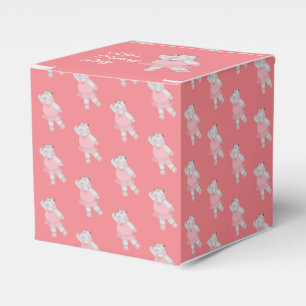 Illusima Ballet Hippo Muster Peach Geburtstagspart Geschenkschachtel