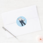 Illusima Ballet Hippo Runder Aufkleber (Umschlag)