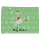 illusima Ballett Maus Weihnachten Schneeflocken Gr Große Geschenktüte (Rückseite)