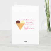 illusima Choc Banana Ice-Cream Blue Birthday Card Karte (Rückseite)