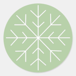 illusima Christmas Winter Wunderland Schneeflocken Runder Aufkleber