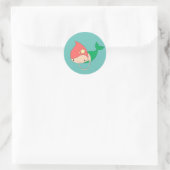 illusima Cotton Candy Mermaid Runder Aufkleber (Tasche)
