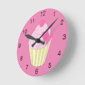 illusima Decorated Cupcake Runde Wanduhr (Winkel)