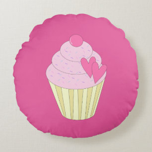 illusima Decorated Cupcake Rundes Kissen