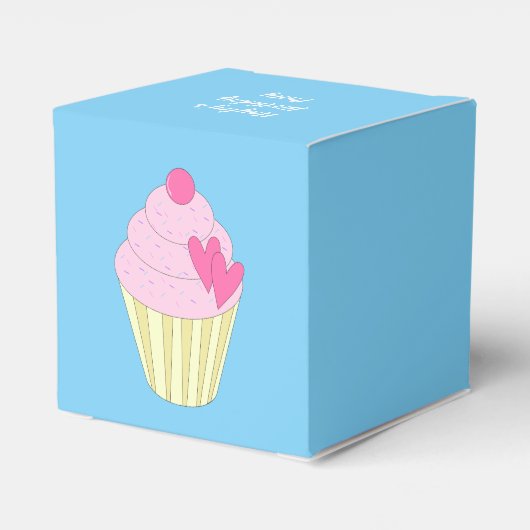 illusima dekoriert Cupcakes Geschenkschachtel (Rückseite)