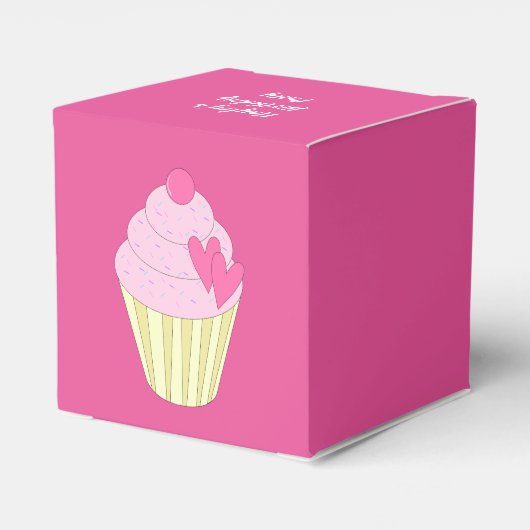 illusima dekoriert Cupcakes Geschenkschachtel (Rückseite)