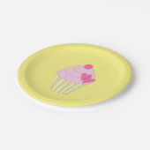 Illusima Design Yellow Pappteller (Schrägansicht)