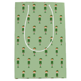 illusima Elf Boy Christmas Light Green Mittlere Geschenktüte