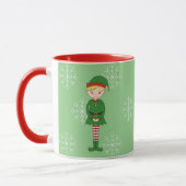 illusima Elf Boy Weihnachtsschneeflocken Light Gre Tasse (Links)