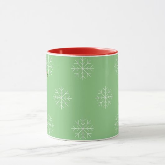 illusima Elf Boy Weihnachtsschneeflocken Light Gre Tasse (Zentrum)