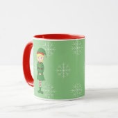 illusima Elf Girl Weihnachtsschneeflocken Tasse (Vorderseite Links)