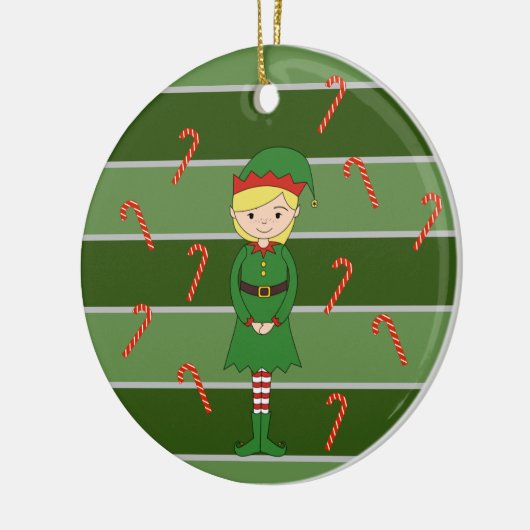 illusima Elf Girl WeihnachtsSpecial Keramik Ornament (Links)