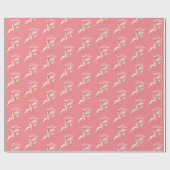 Illusima Fairy Under Blume Peach Wrapping Paper Geschenkpapier (Flach)