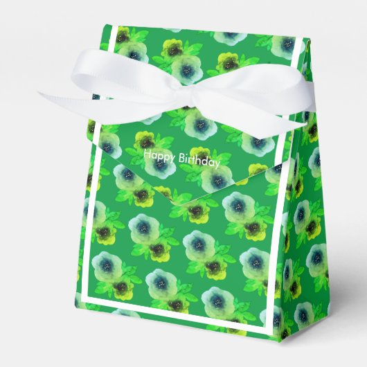illusima Green Blume Geburtstagsgeschenk/ Geschenkschachtel (Vorderseite)