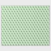 illusima Green Dinosaur Christmas Green Geschenkpapier (Flach)