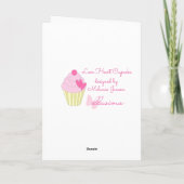 Illusima Liebe Herz Cupcake Blue Card Karte (Rückseite)
