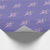 Illusima Lila Ballet Faipping Paper Geschenkpapier (Ecke)