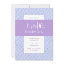 illusima Lila florale Muster Teens 16. Geburtstag