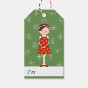 illusima Mädchen Weihnachts-Schneeflocken Geschenkanhänger